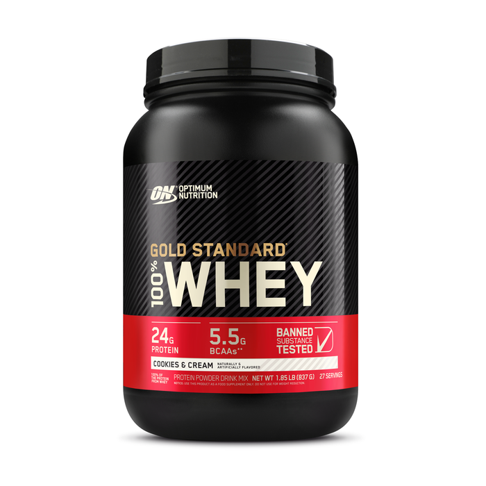 Optimum Nutrition Gold Standard 100% Whey Protein Powder - 907g - Cookies & Cream