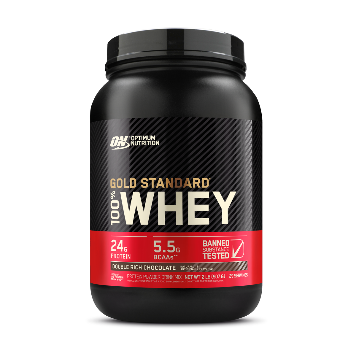 OPTIMUM NUTRITION Gold Standard 100% Whey Protein Powder, Double Rich Chocolate, 907 g