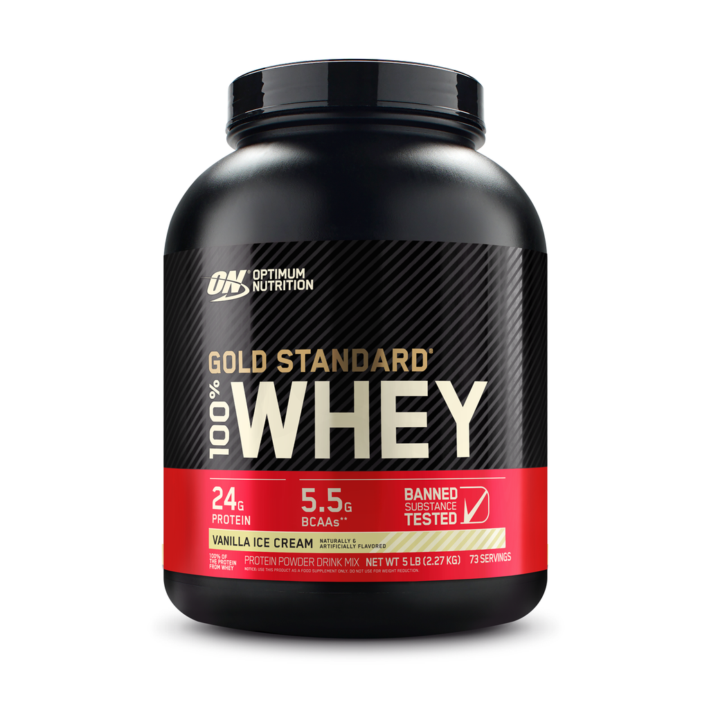 OPTIMUM NUTRITION Gold Standard 100% Whey Protein Powder,vanilla ice cream , 2.27kg