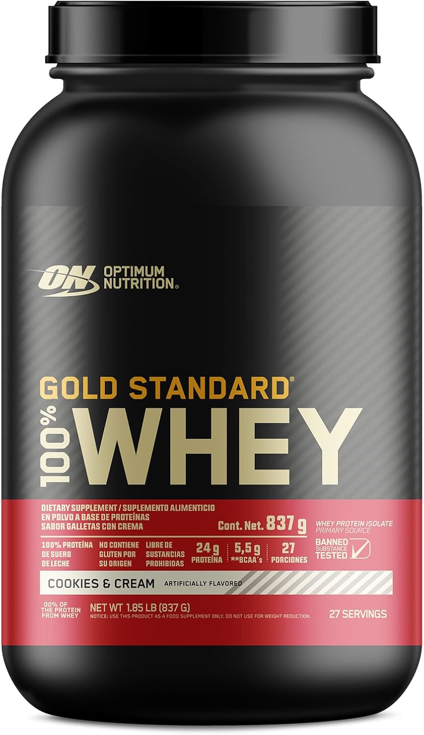 Optimum Nutrition Gold Standard 100% Whey Protein Powder - 907g - Cookies & Cream