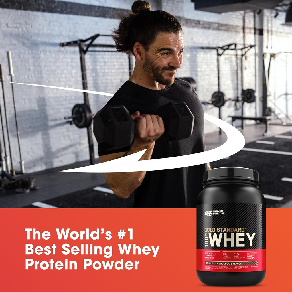 OPTIMUM NUTRITION Gold Standard 100% Whey Protein Powder,vanilla ice cream , 2.27kg